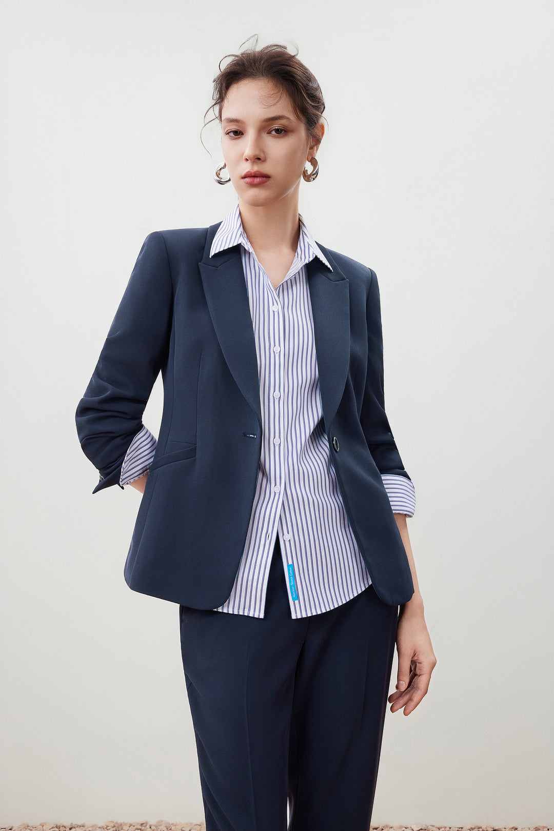 劍領長袖套裝西裝外套