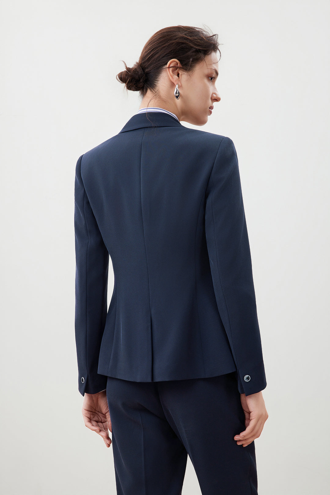 劍領長袖套裝西裝外套