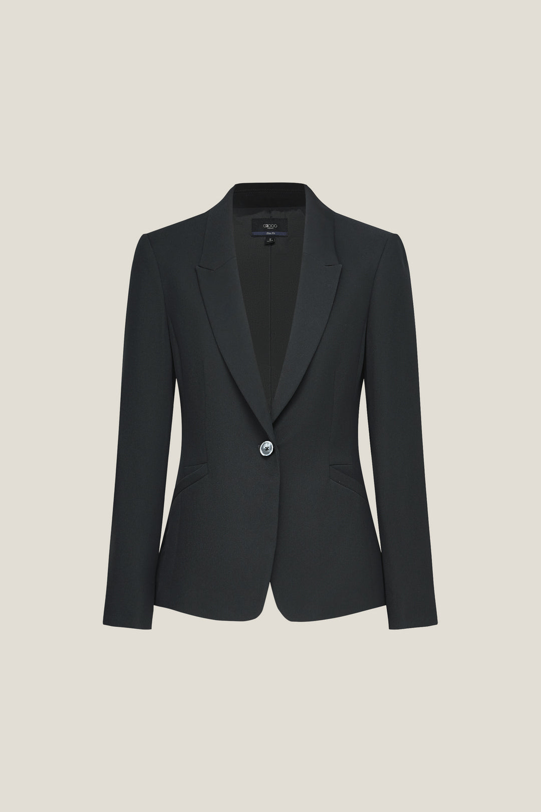 G2000 WOMAN-peak-lapel-long-sleeve-suit-blazer-56211223-Black