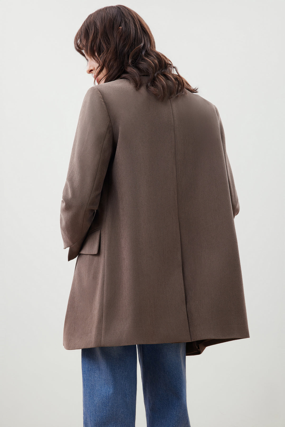 Brushed 標準領獨立西裝外套