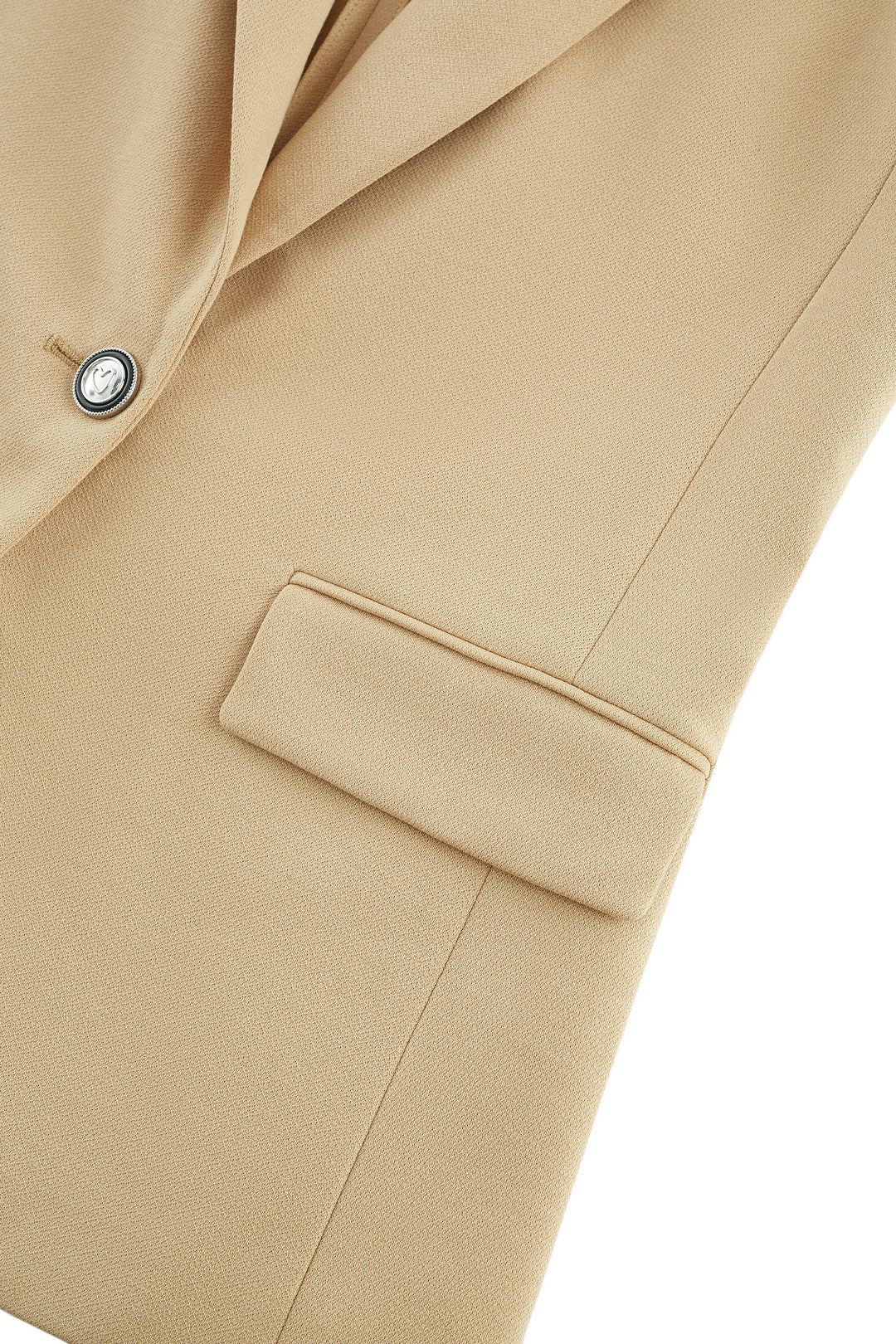 標準領長袖獨立西裝外套(配胸針)