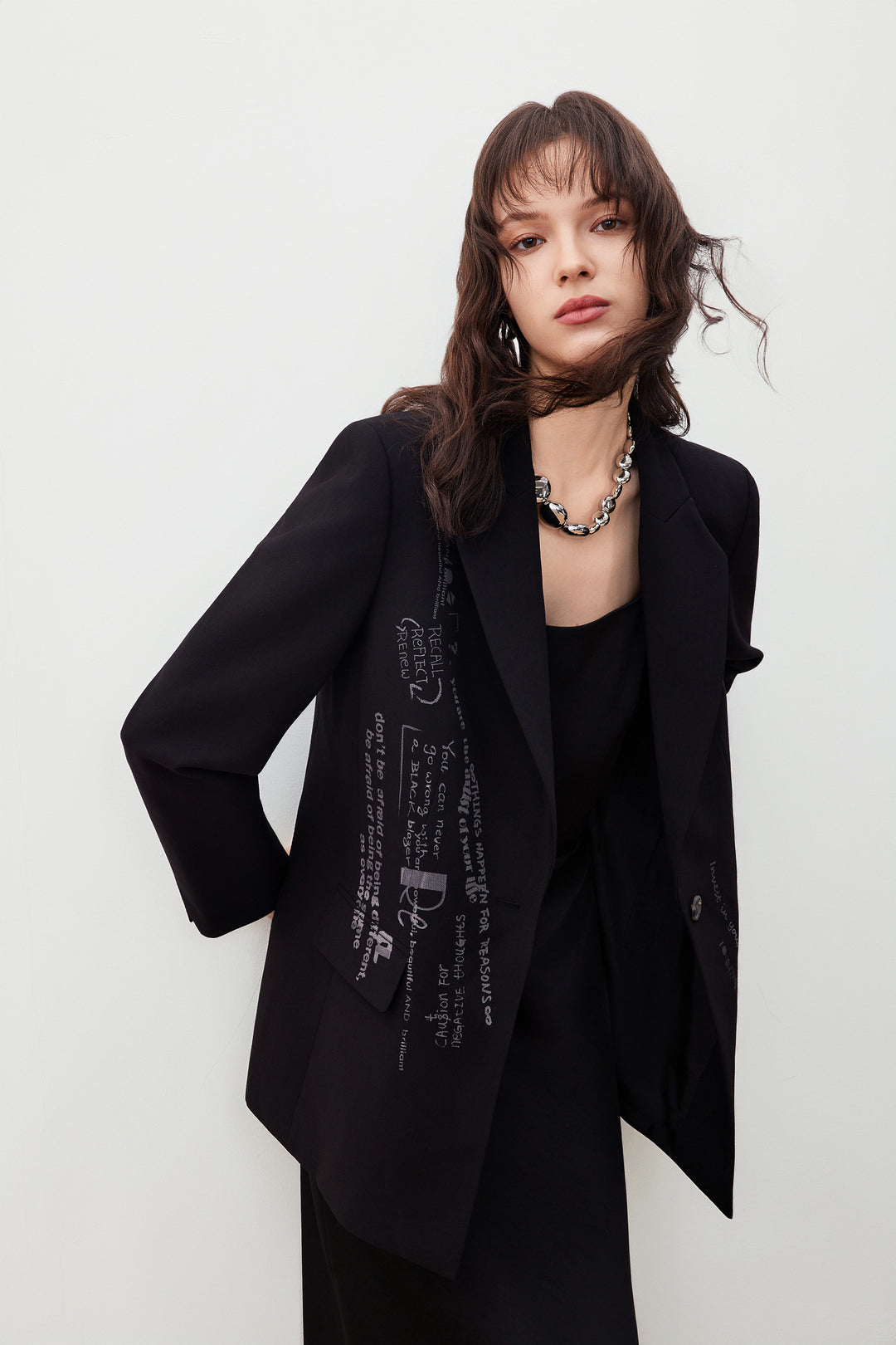 G2000 WOMAN-notch-lapel-long-sleeve-blazer-56211756-Black