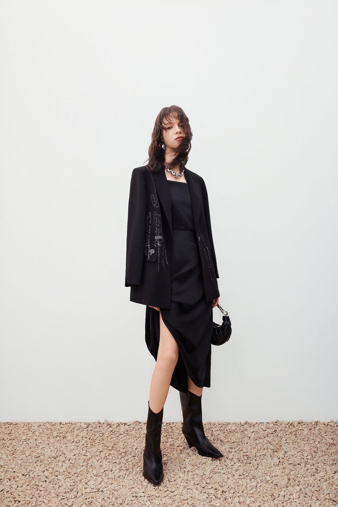 標準領長袖獨立西裝外套