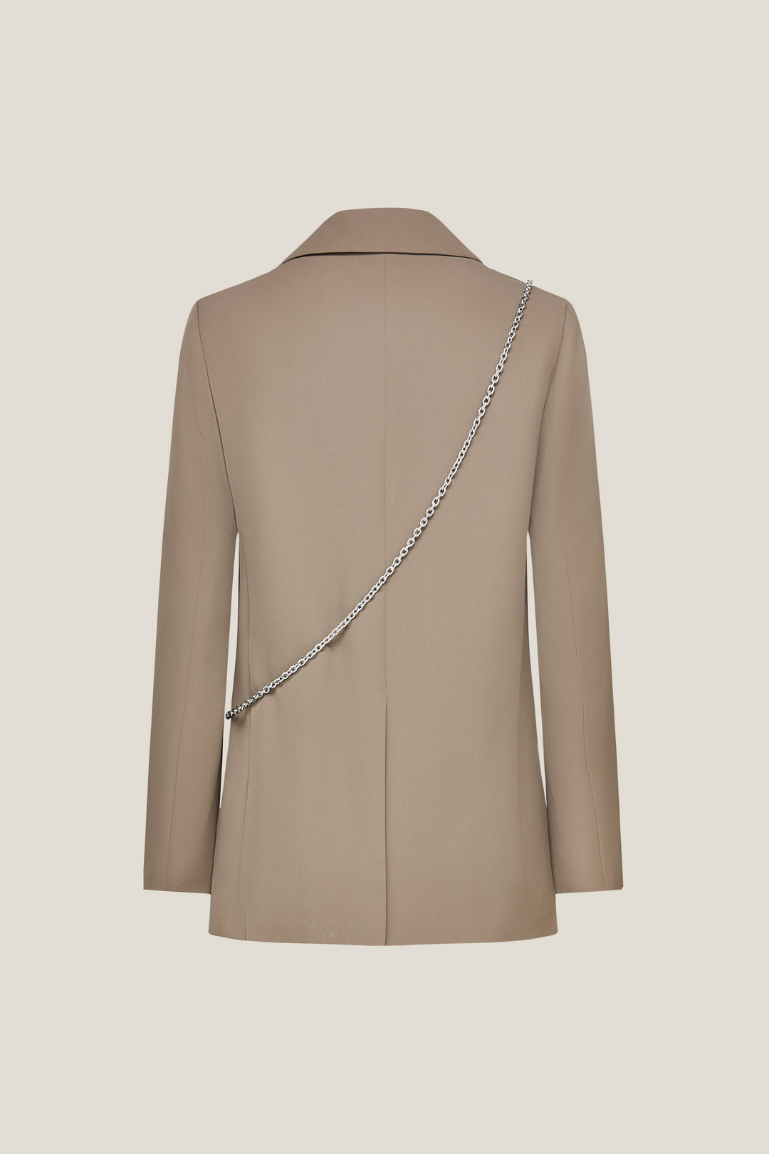 Twill 劍領獨立西裝外套(配鏈條腰帶)