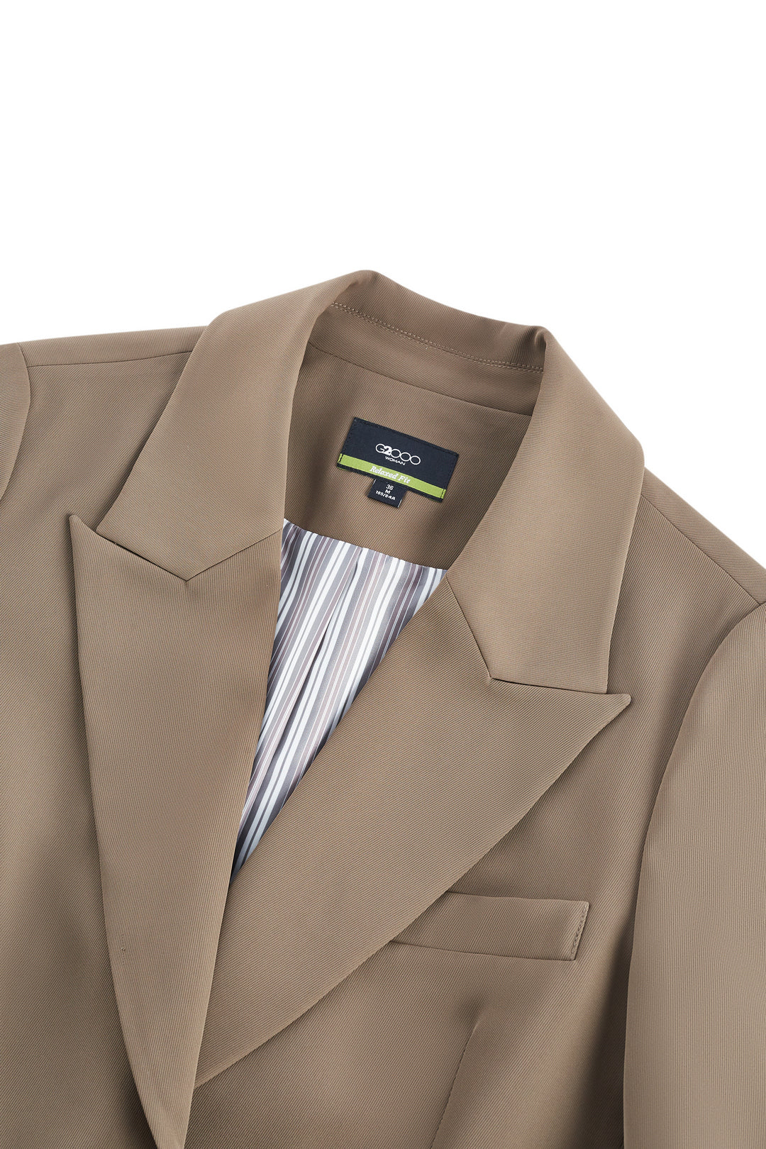 Twill 劍領獨立西裝外套(配鏈條腰帶)