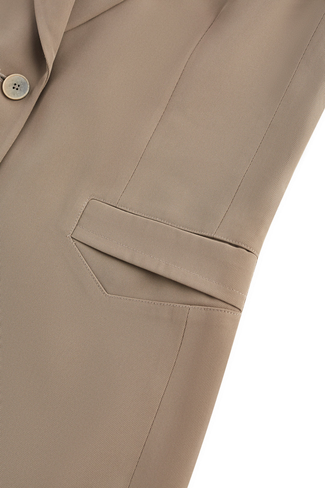 Twill 劍領獨立西裝外套(配鏈條腰帶)