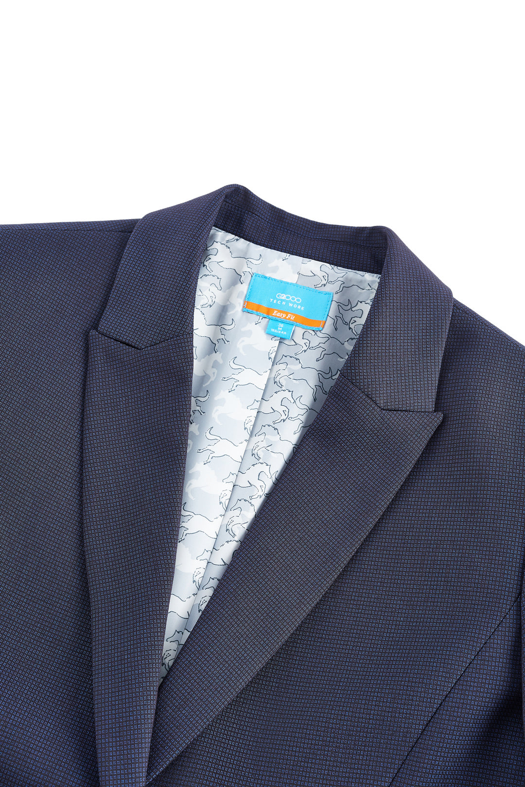 Textured 劍領套裝西裝外套