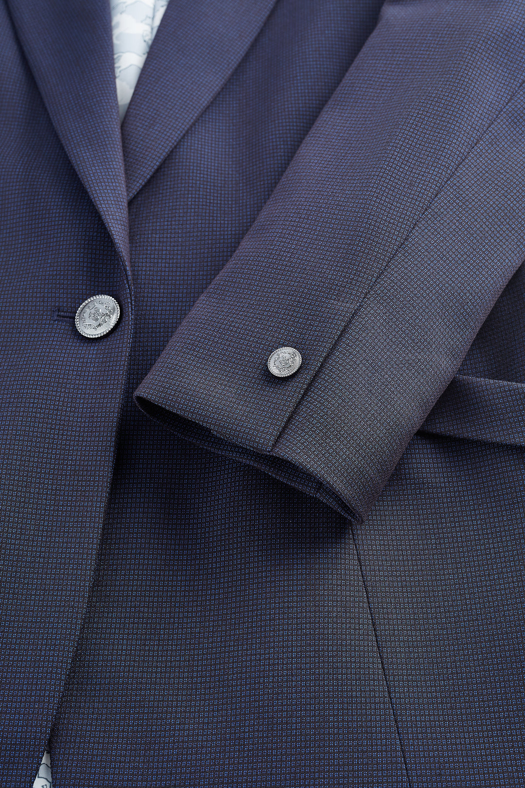 Textured 劍領套裝西裝外套