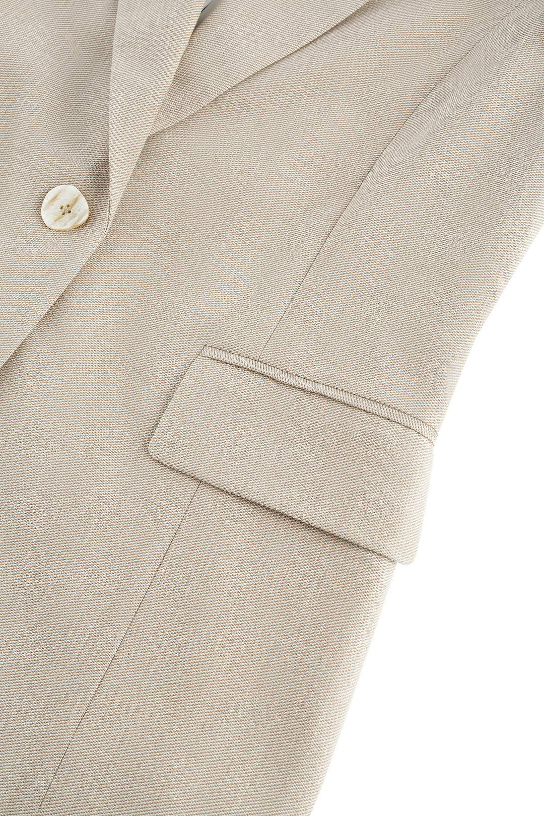 Twill 標準領套裝西裝外套(配胸針)