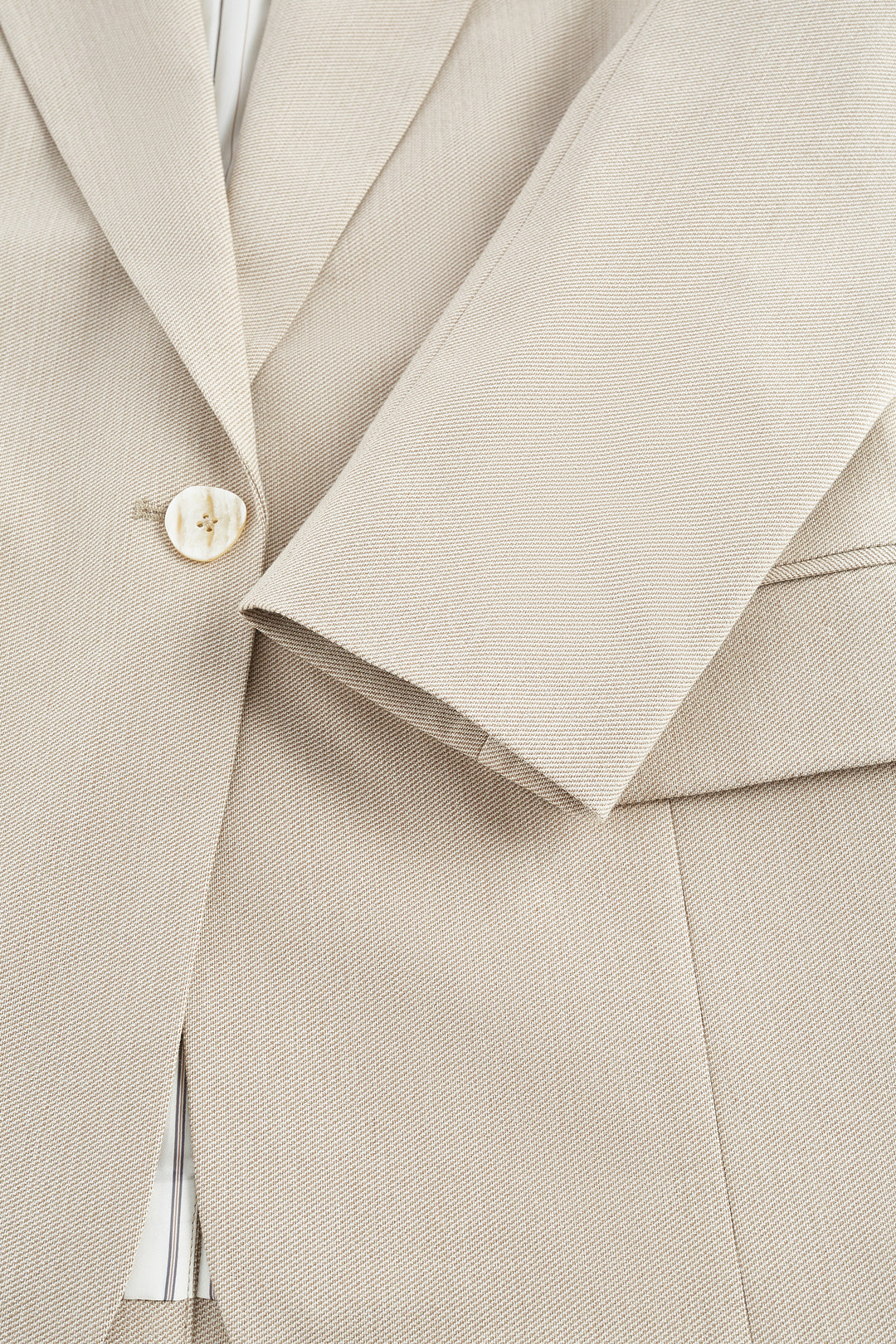 Twill 標準領套裝西裝外套(配胸針)