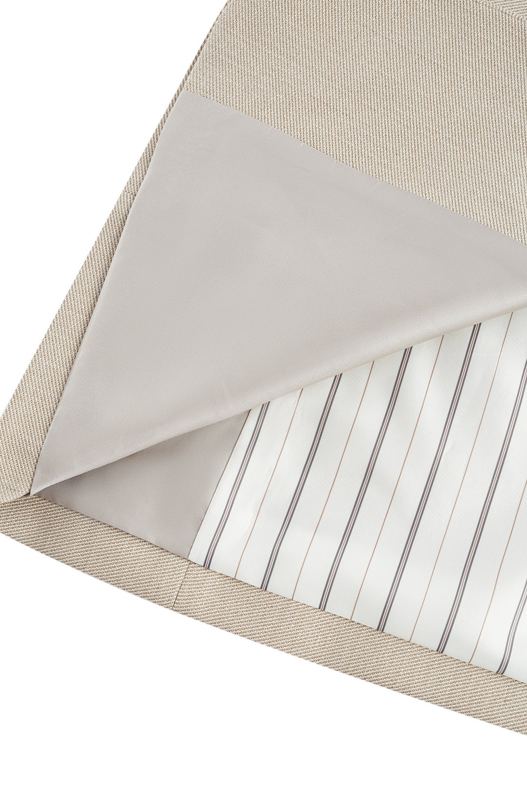 Twill 標準領套裝西裝外套(配胸針)