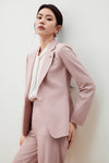G2000 WOMAN-notch-lapel-long-sleeve-suit-blazer-with-brooch-56212123-Pink