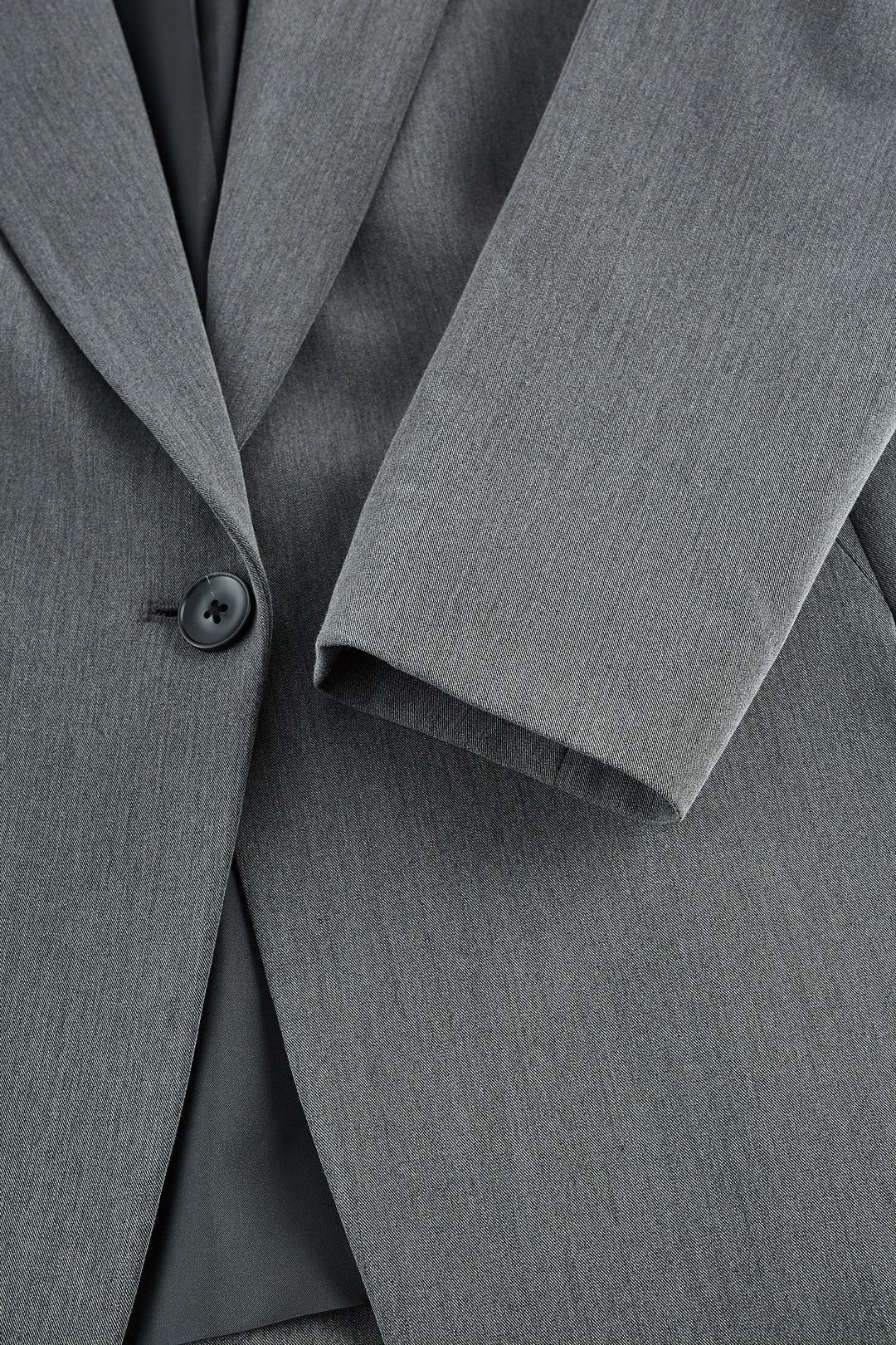 Notch Lapel Long Sleeve Suit Blazer With Brooch