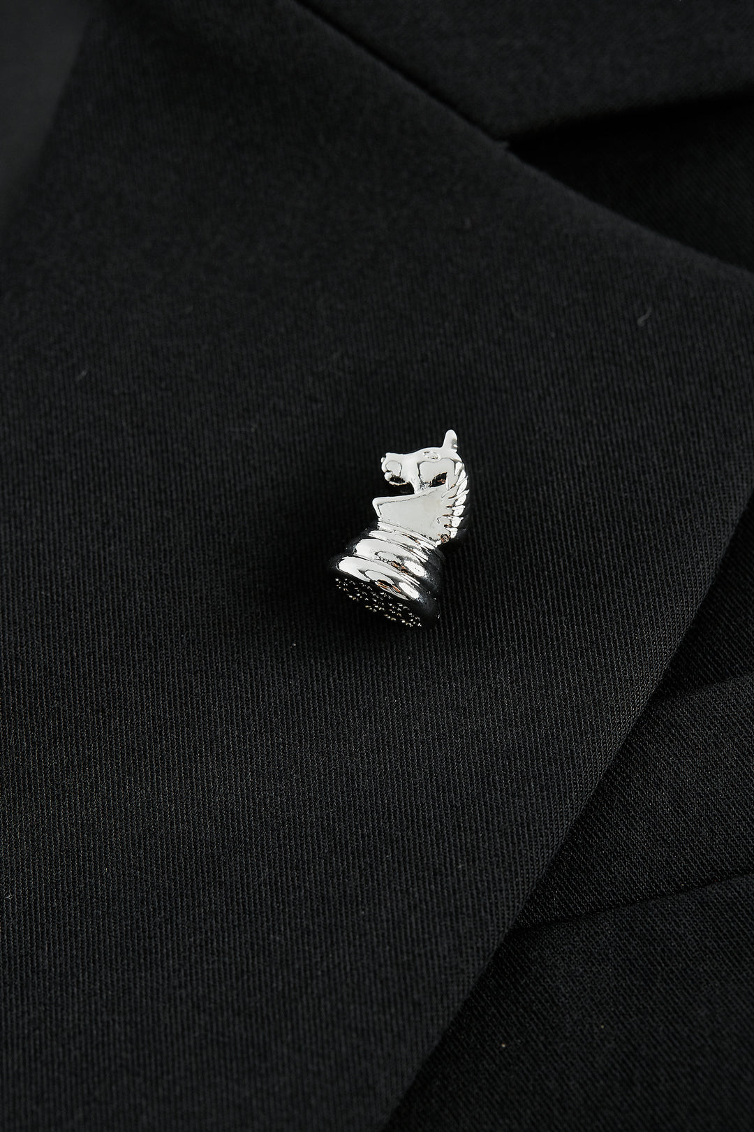 Notch Lapel Long Sleeve Suit Blazer With Brooch