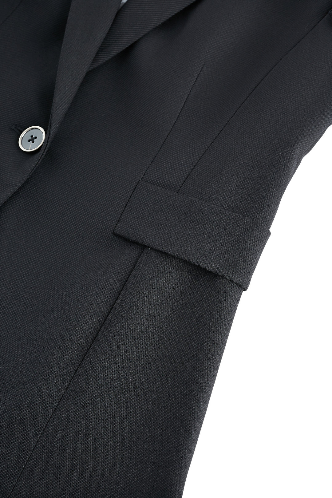 標準領長袖套裝西裝外套(配胸針)