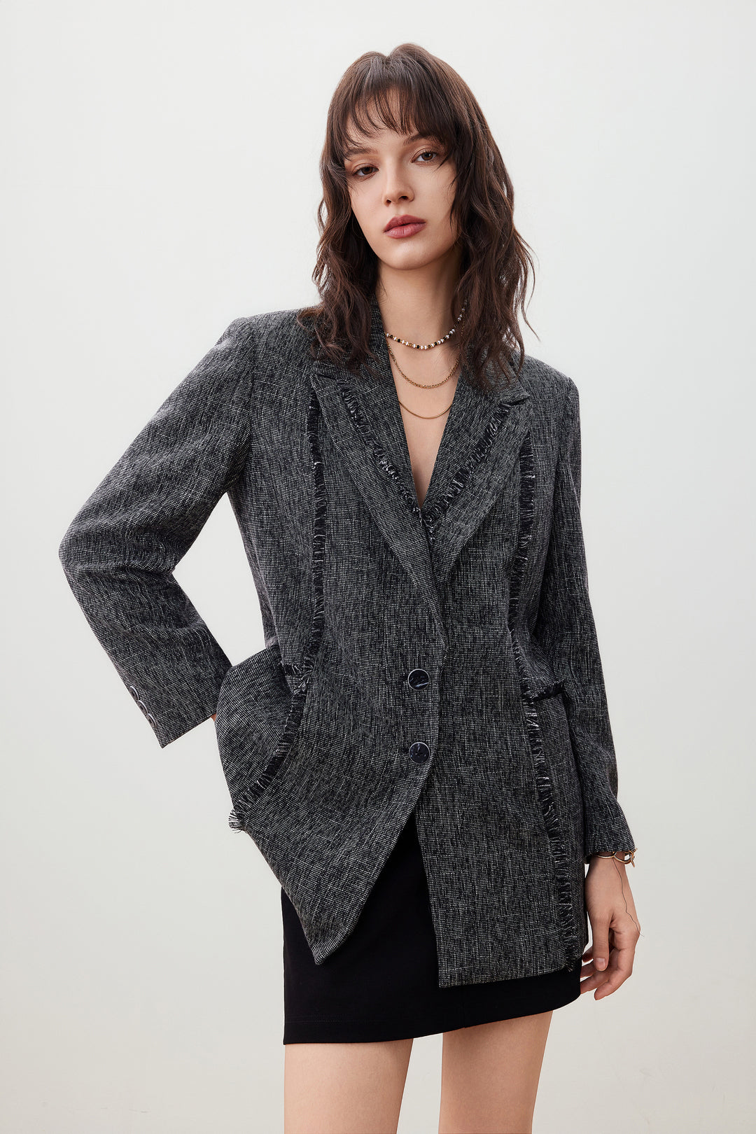 劍領長袖獨立西裝外套