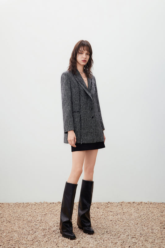 劍領長袖獨立西裝外套