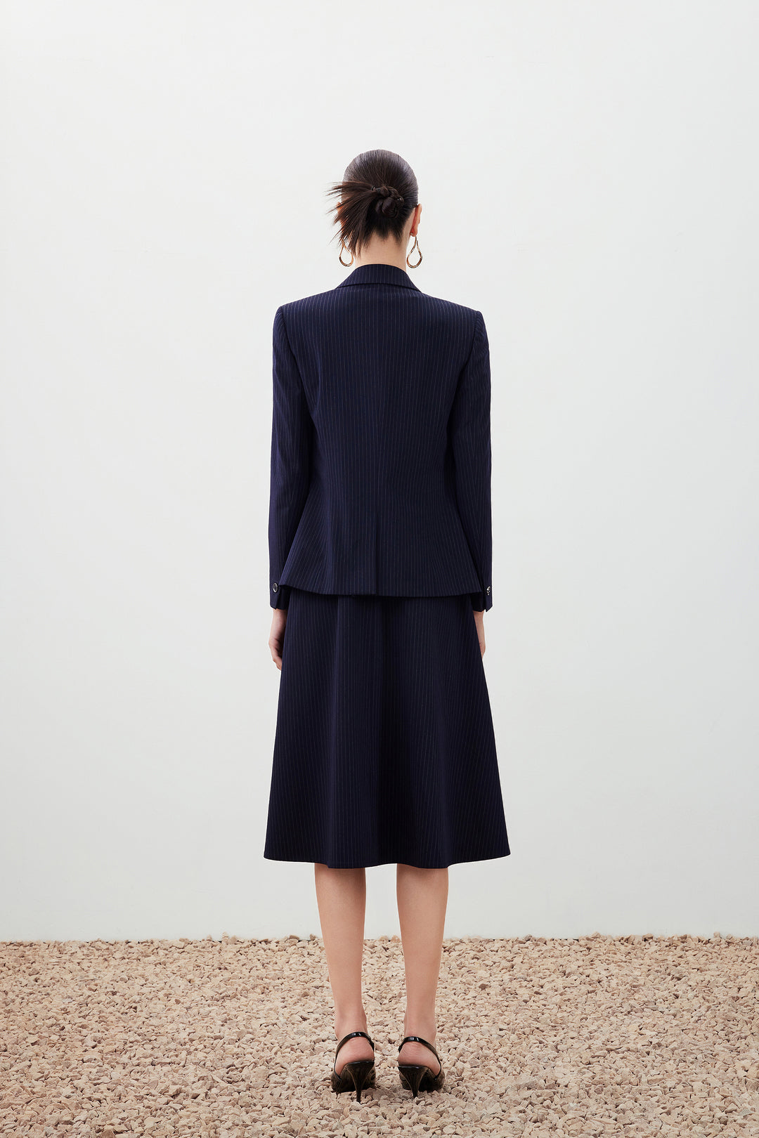 Wool Blend 劍領套裝西裝外套