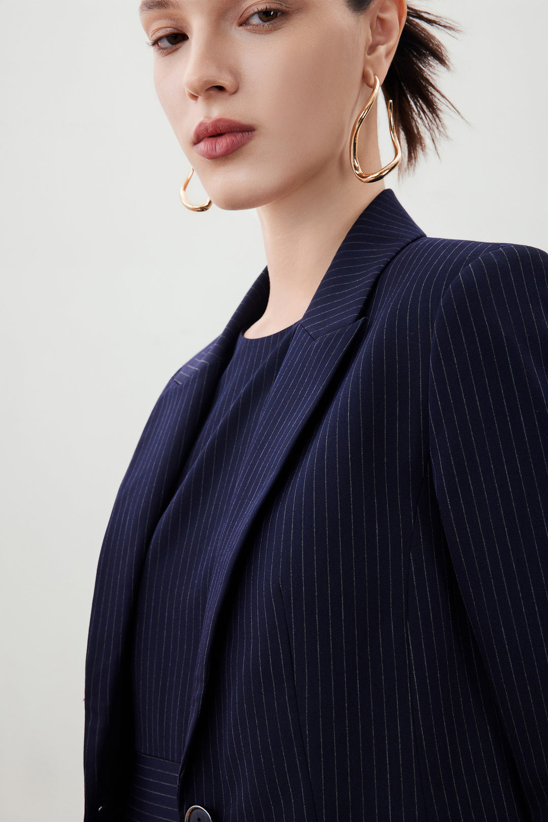 Wool Blend 劍領套裝西裝外套