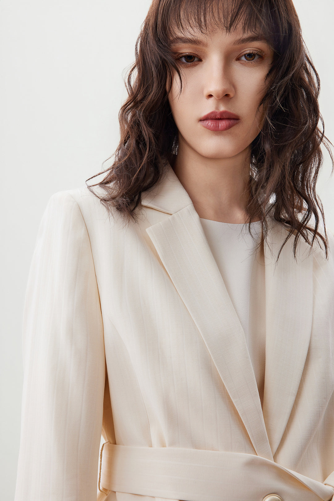 Textured 標準領套裝西裝外套(配領帶)