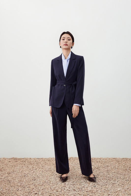 Textured 標準領套裝西裝外套(配領帶)