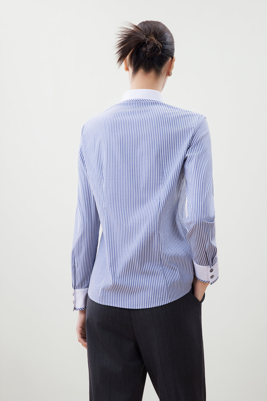 Twill 翻領長袖商務恤衫