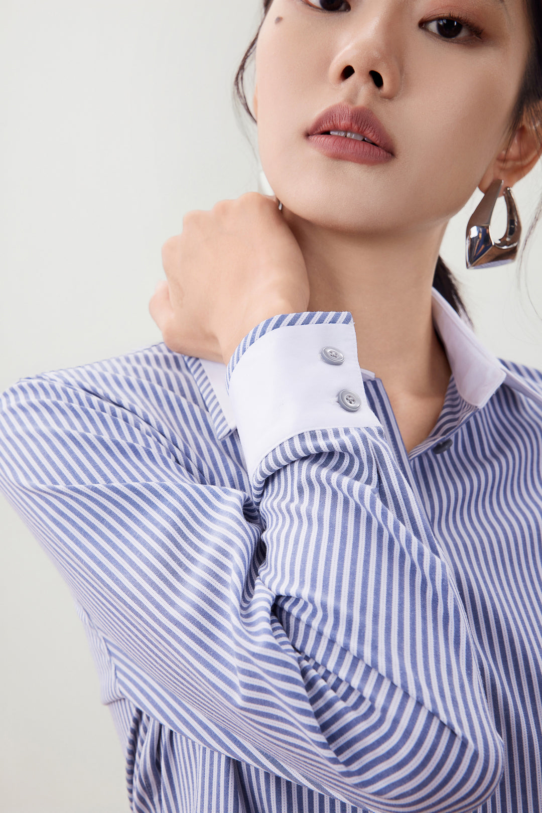 Twill 翻領長袖商務恤衫