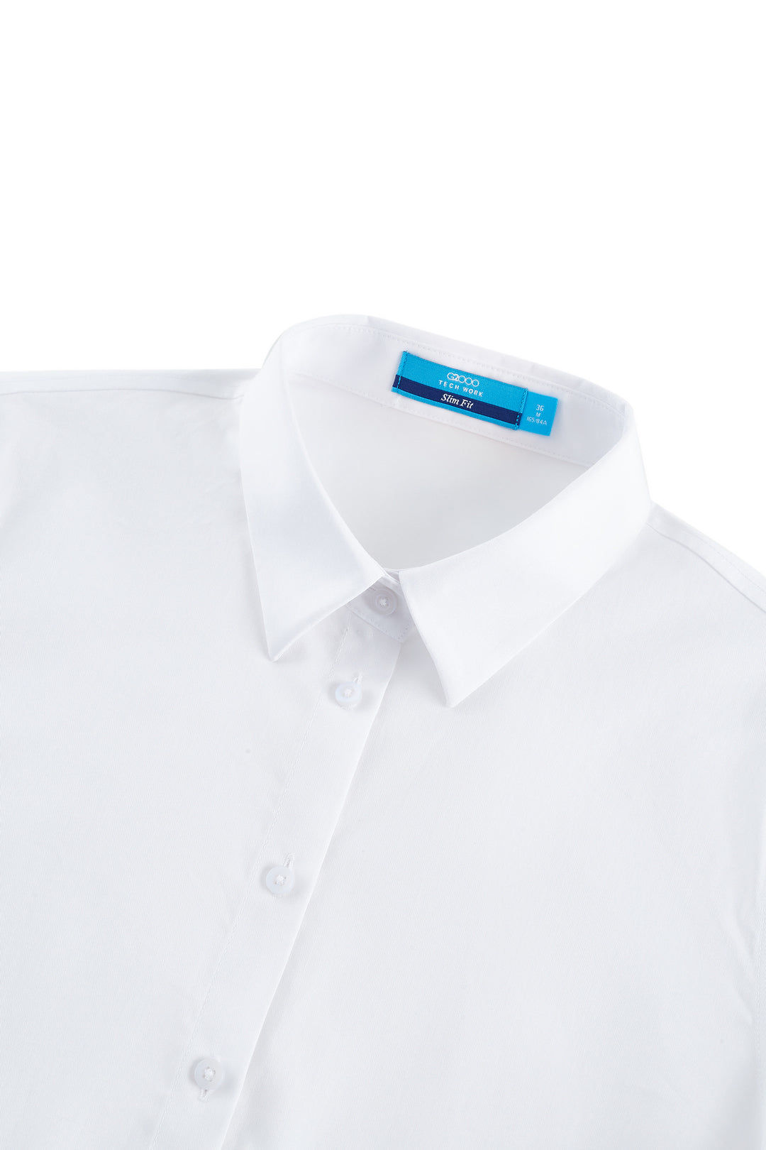 Easy Care 翻領長袖商務恤衫(配可拆卸領帶)