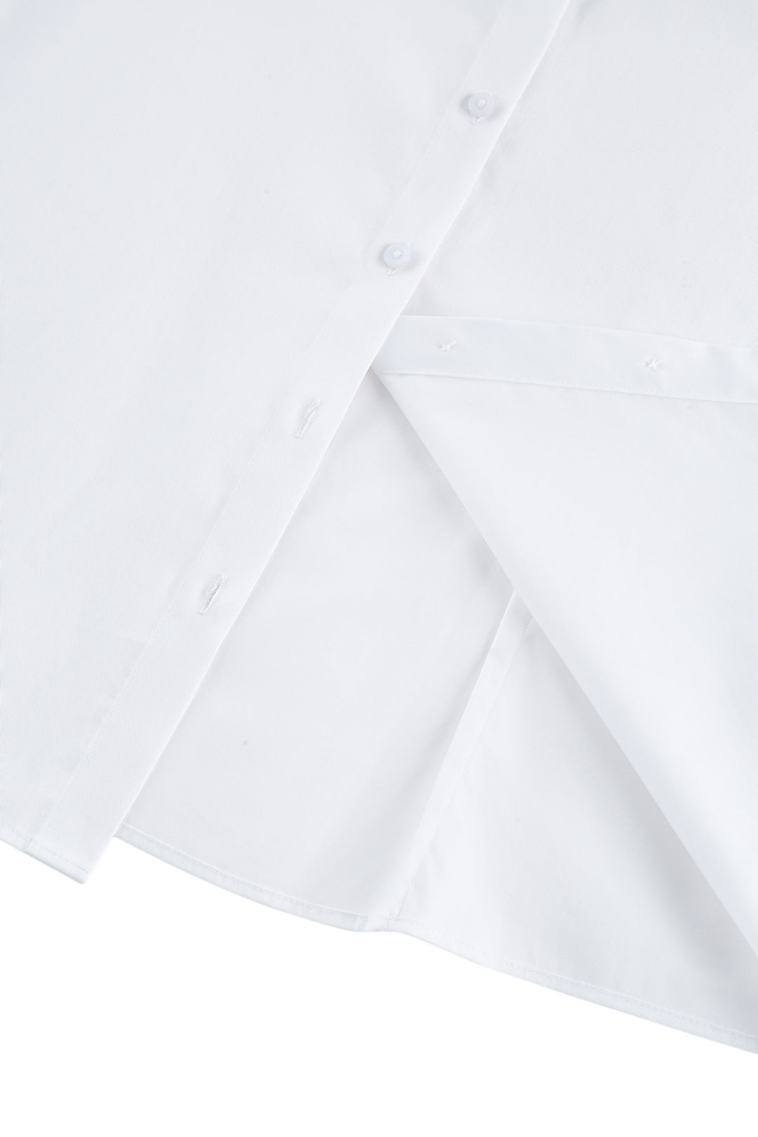 Easy Care 翻領長袖商務恤衫(配可拆卸領帶)