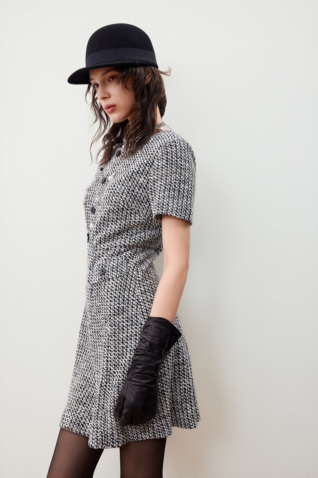 圓領短袖連身裙