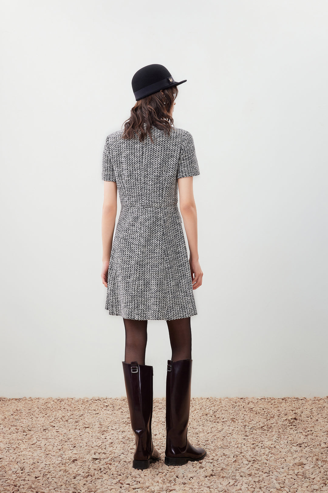 圓領短袖連身裙