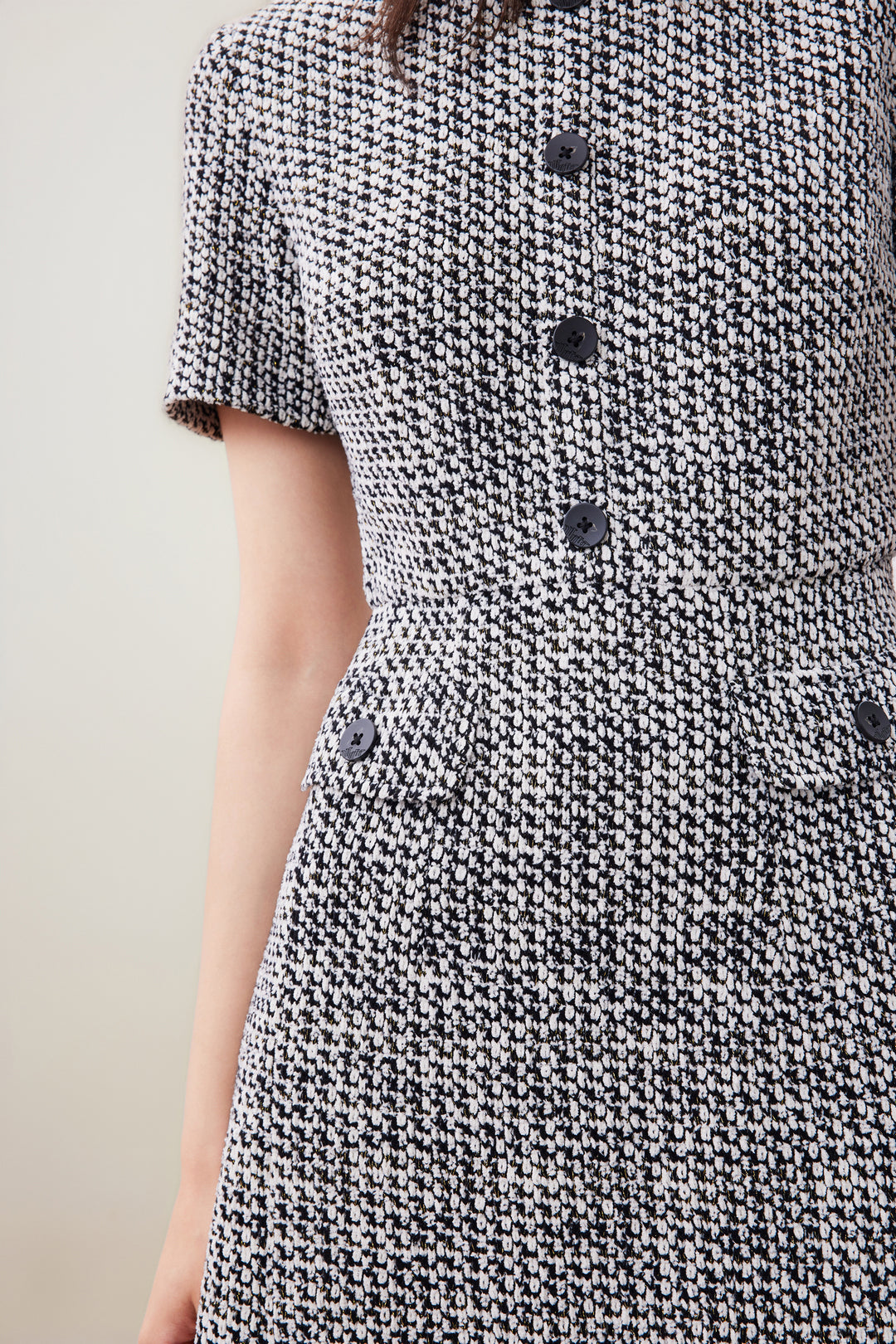 圓領短袖連身裙