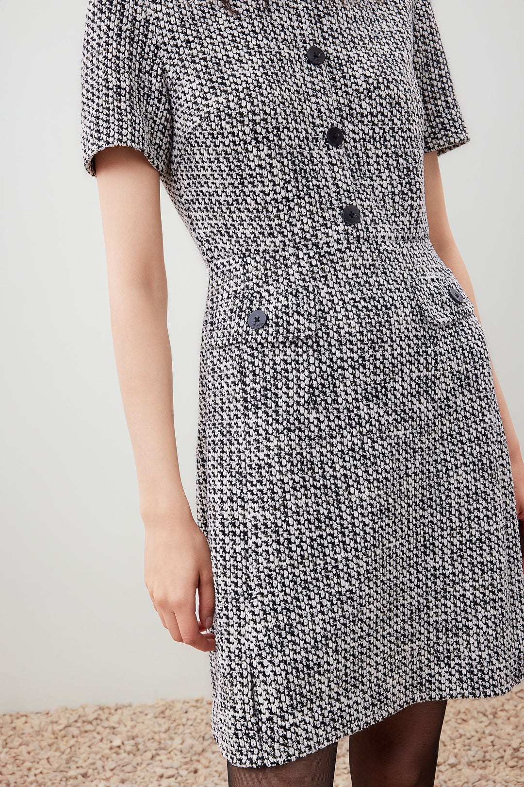 圓領短袖連身裙