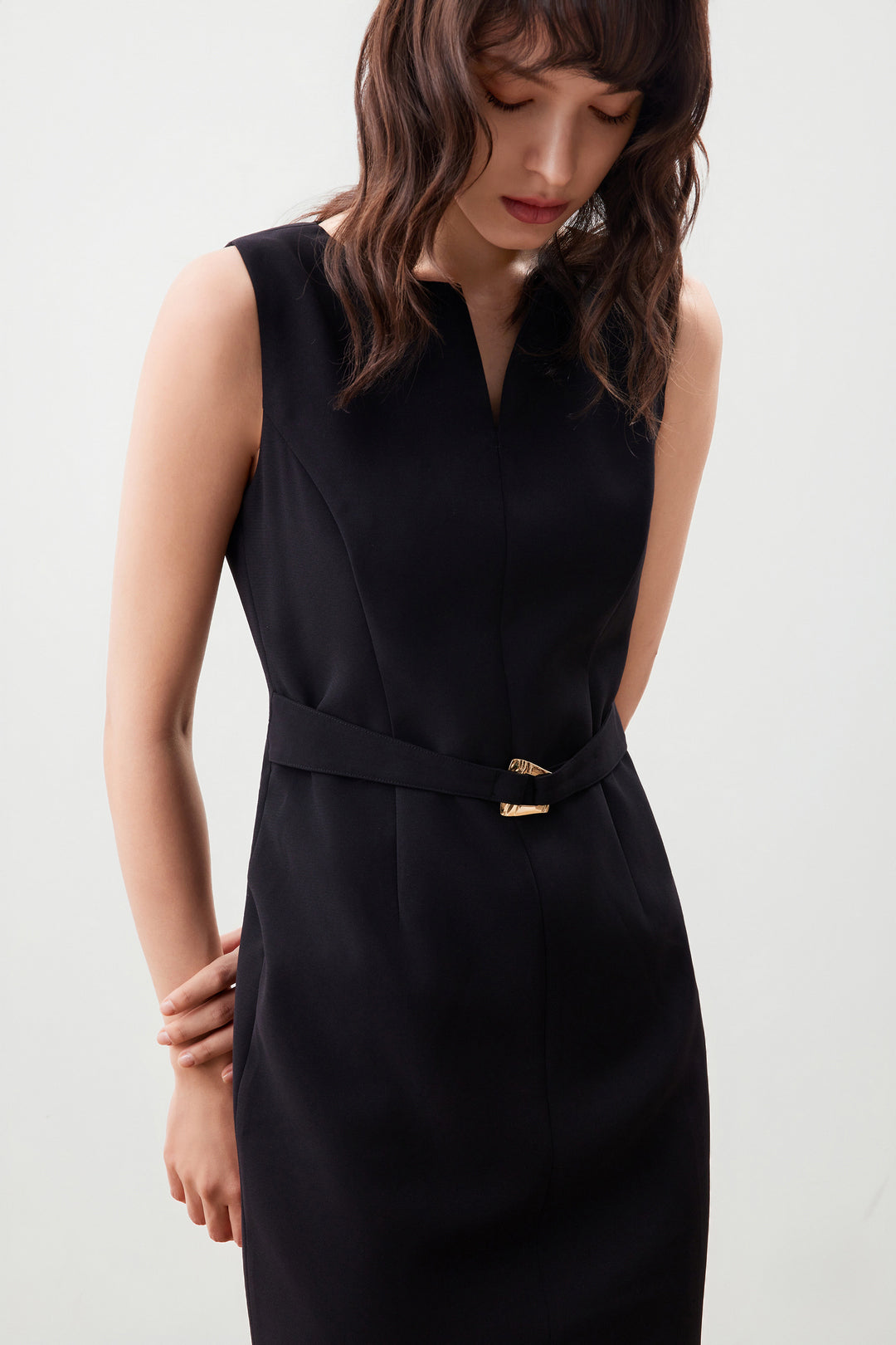 Multi-Way Stretch 無領連身裙