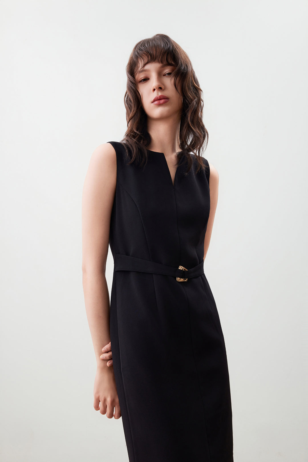 Multi-Way Stretch 無領連身裙