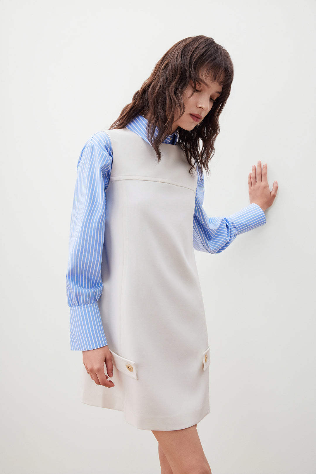 圓領無袖連身裙