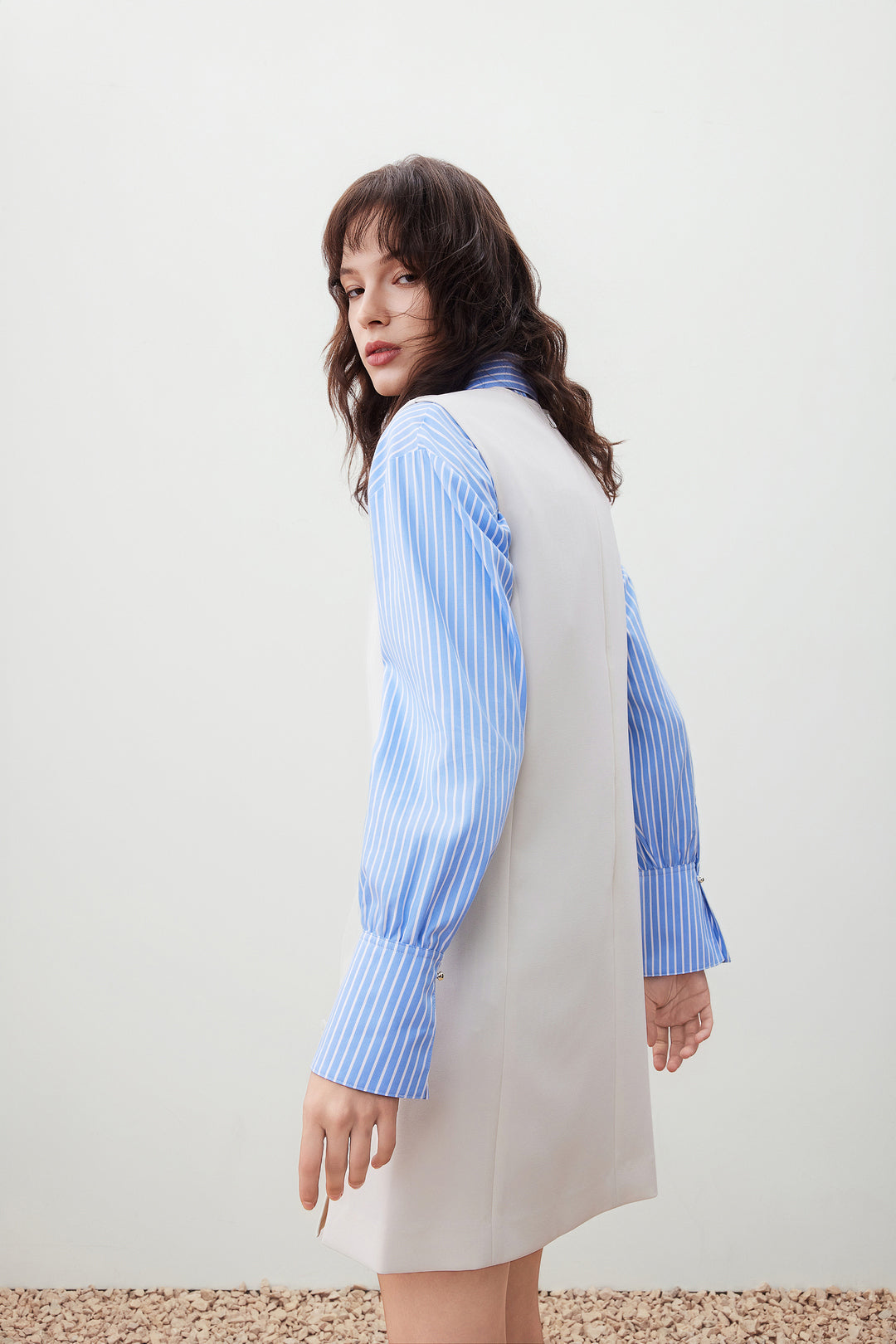 圓領無袖連身裙