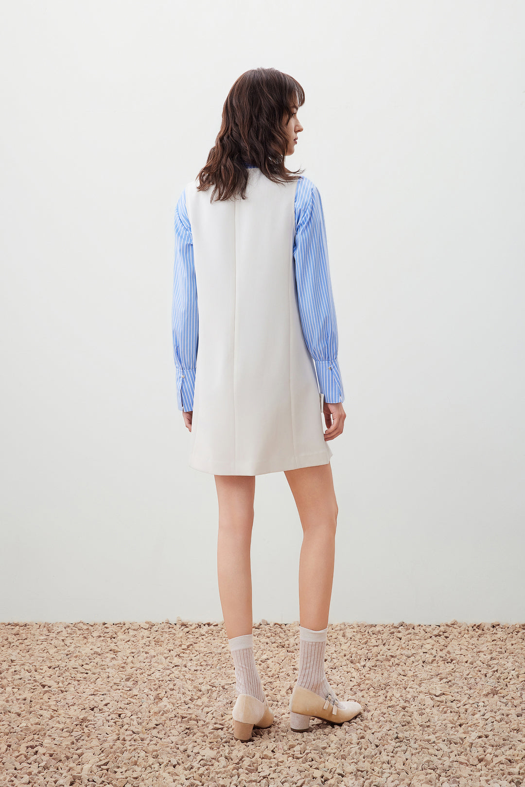 圓領無袖連身裙