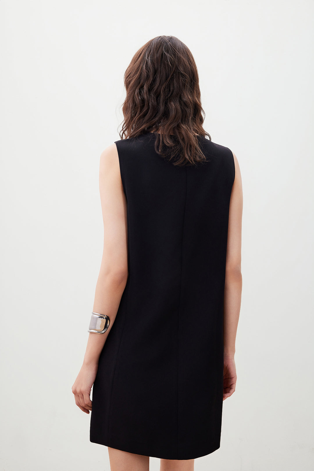 圓領無袖連身裙