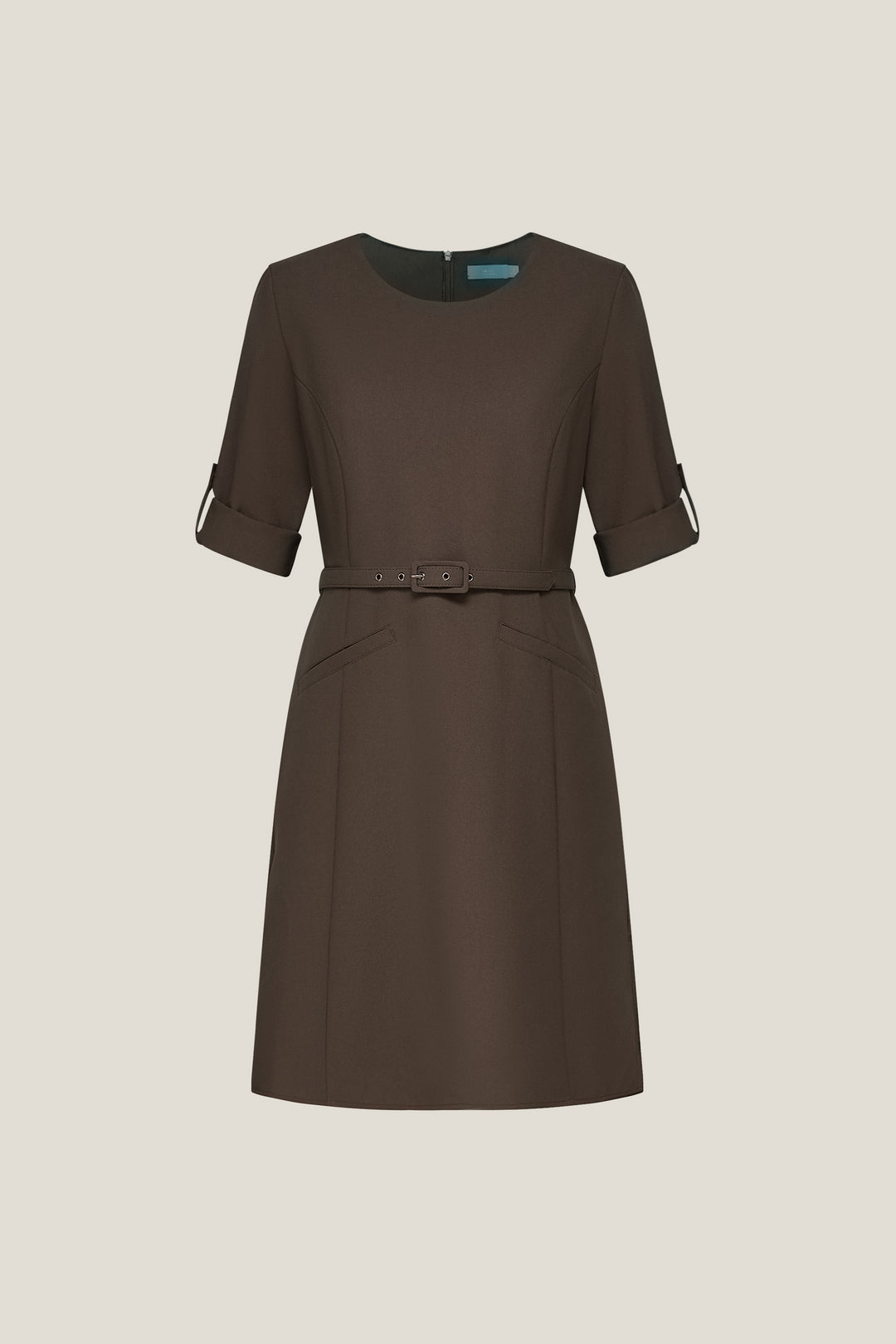 G2000 WOMAN-water-repellent-round-neck-dress-56231242-Red