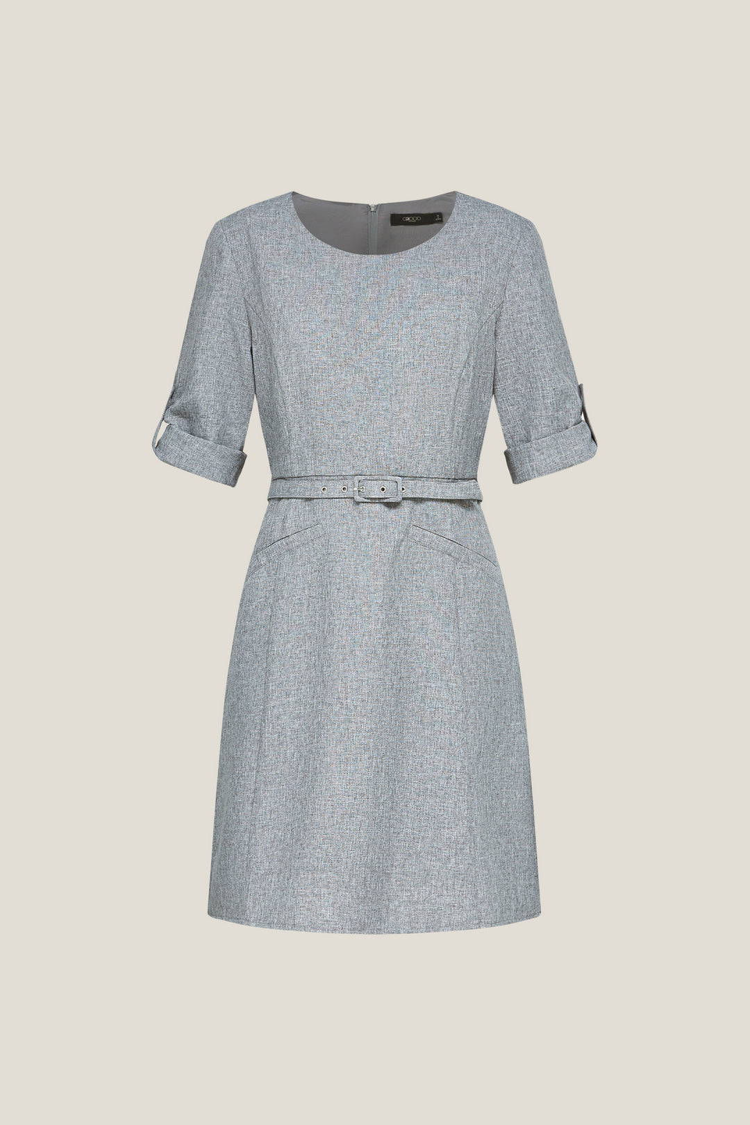 G2000 WOMAN-water-repellent-round-neck-dress-56231242-Grey