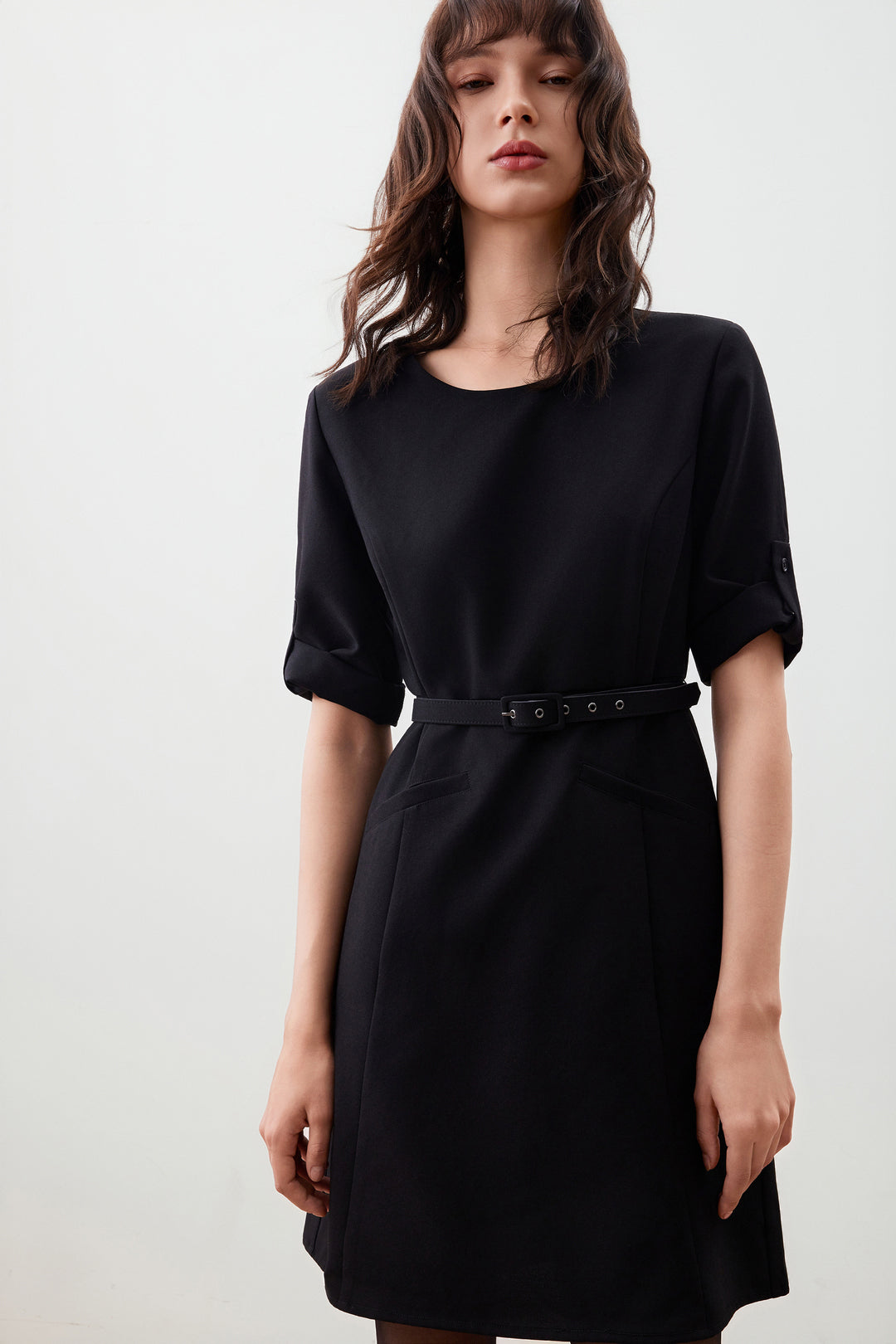 Water Repellent 圓領連身裙