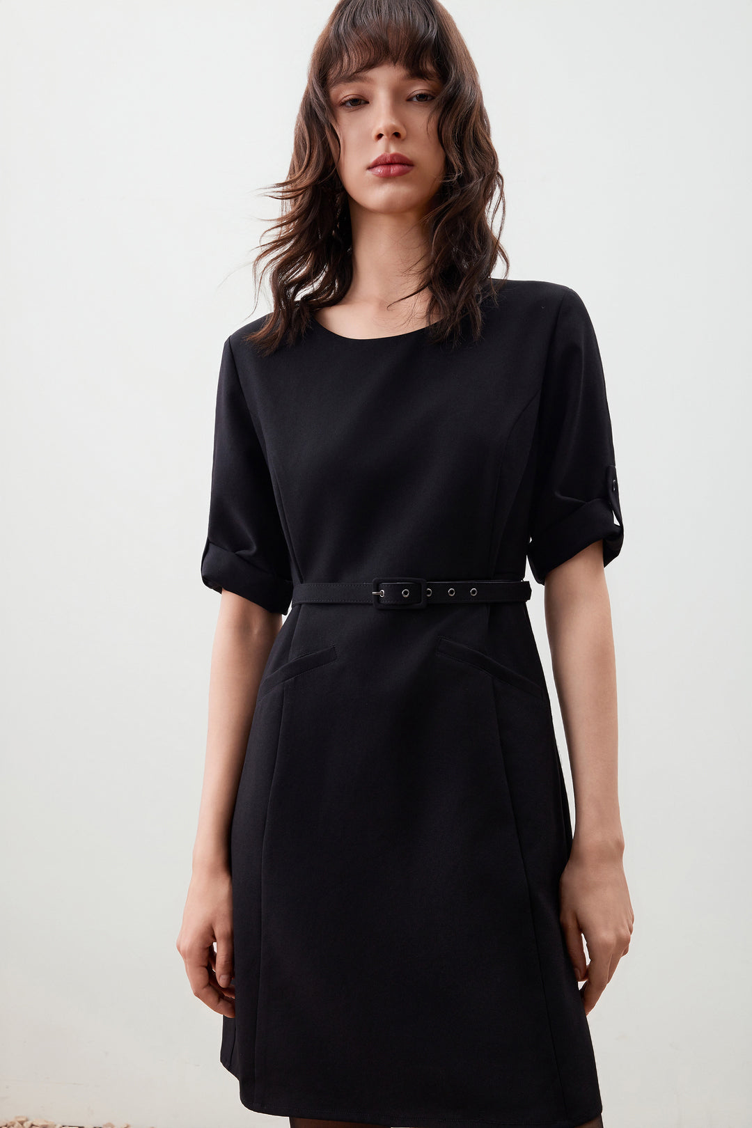 Water Repellent 圓領連身裙