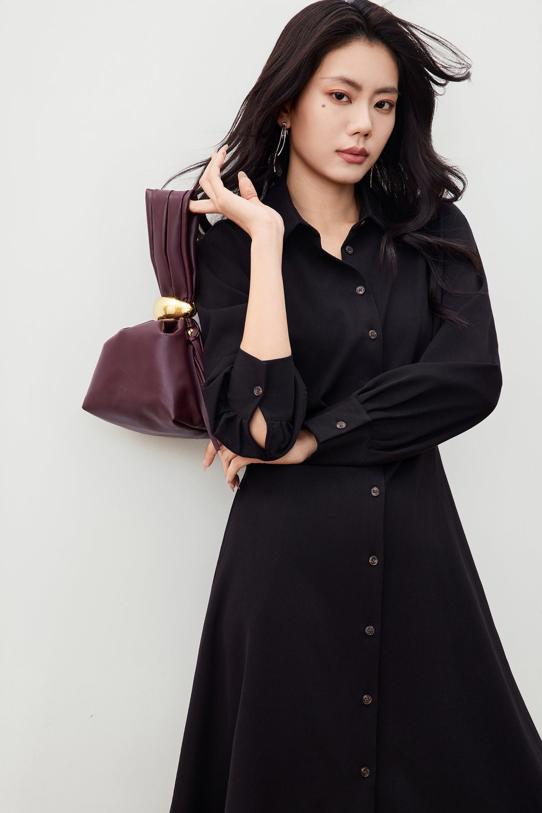 G2000 Women's Twill Shirt Neck Dress
