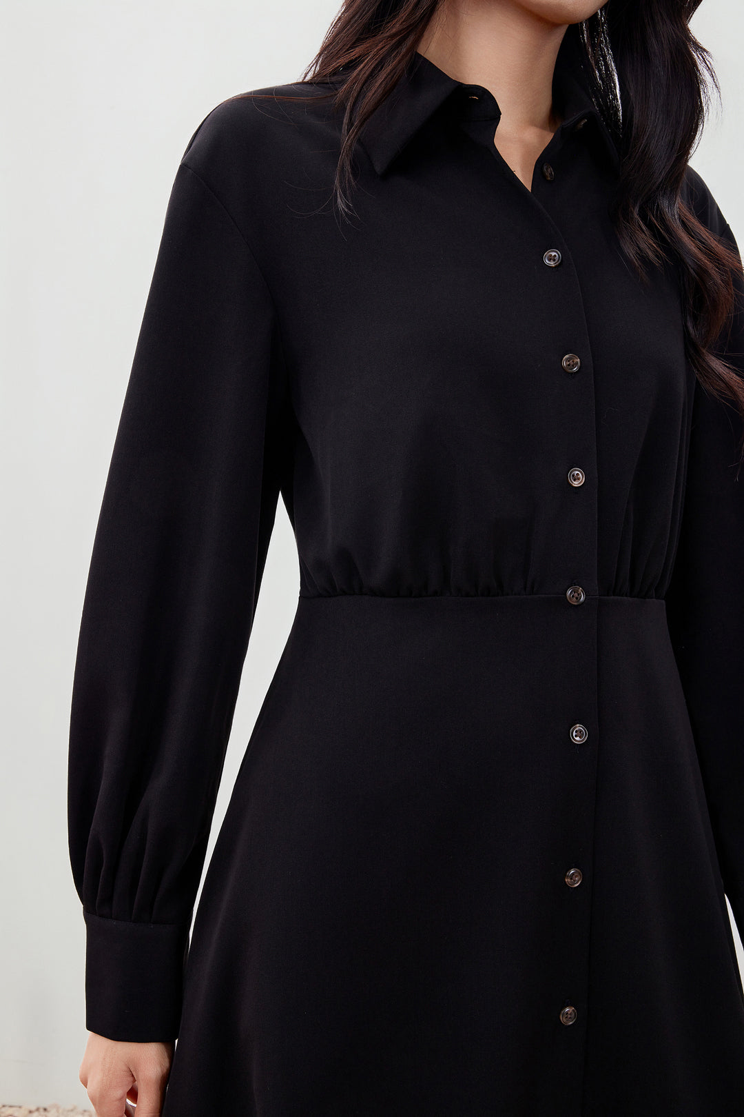 Twill 恤衫領連身裙