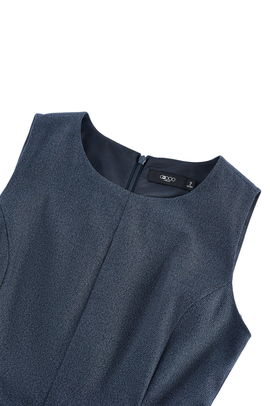 Textured 圓領連身裙