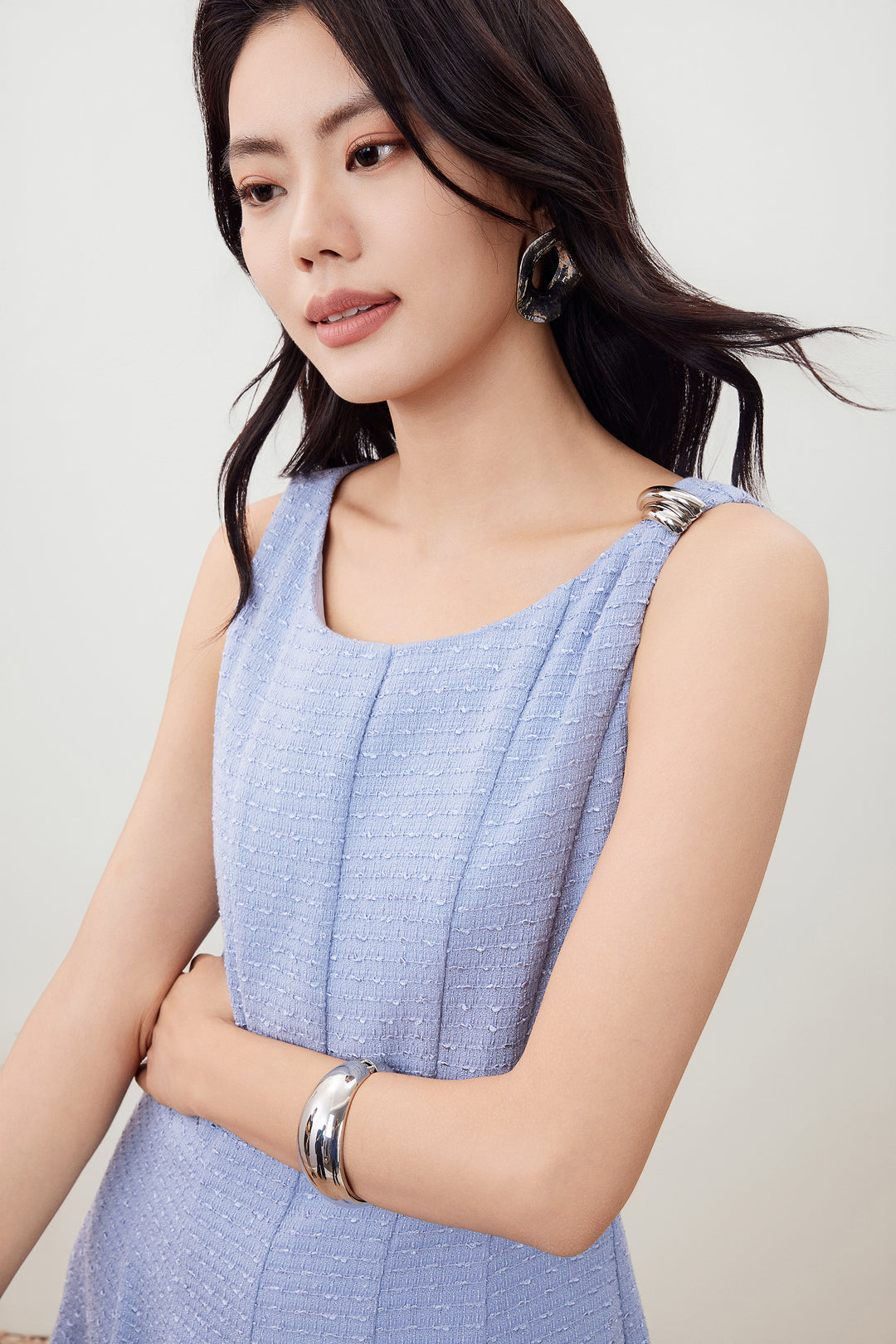 船領無袖連身裙