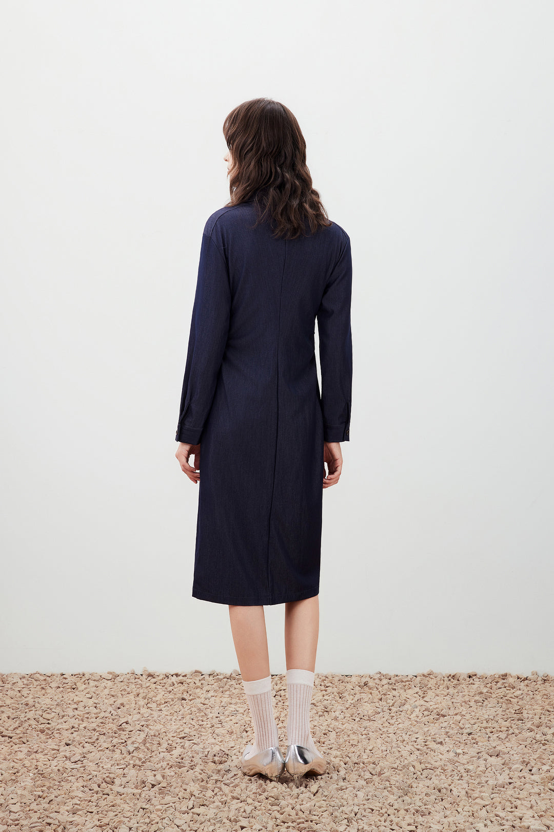 Twill 恤衫領連身裙