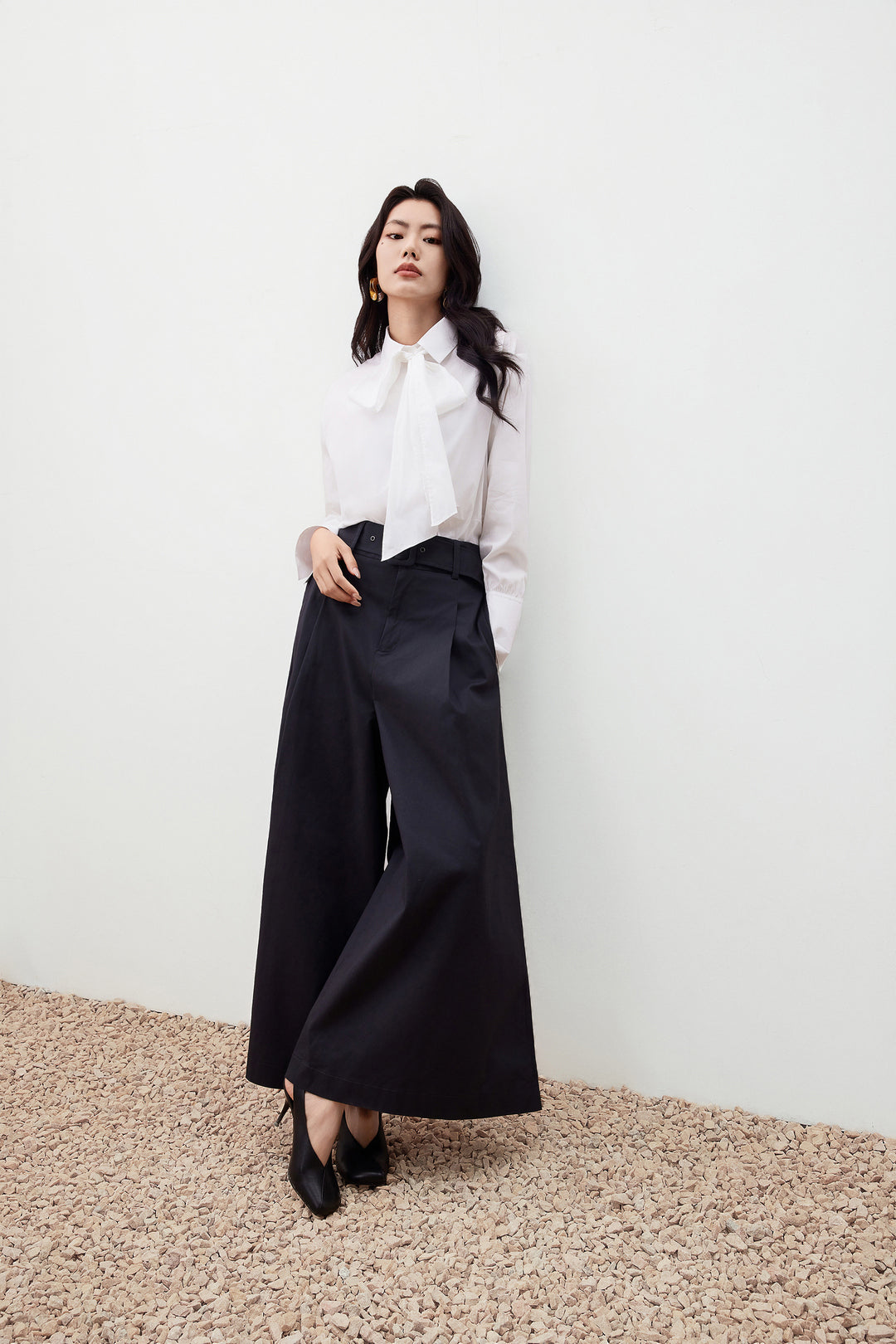 Poplin Tie 翻領休閒恤衫(配領帶)