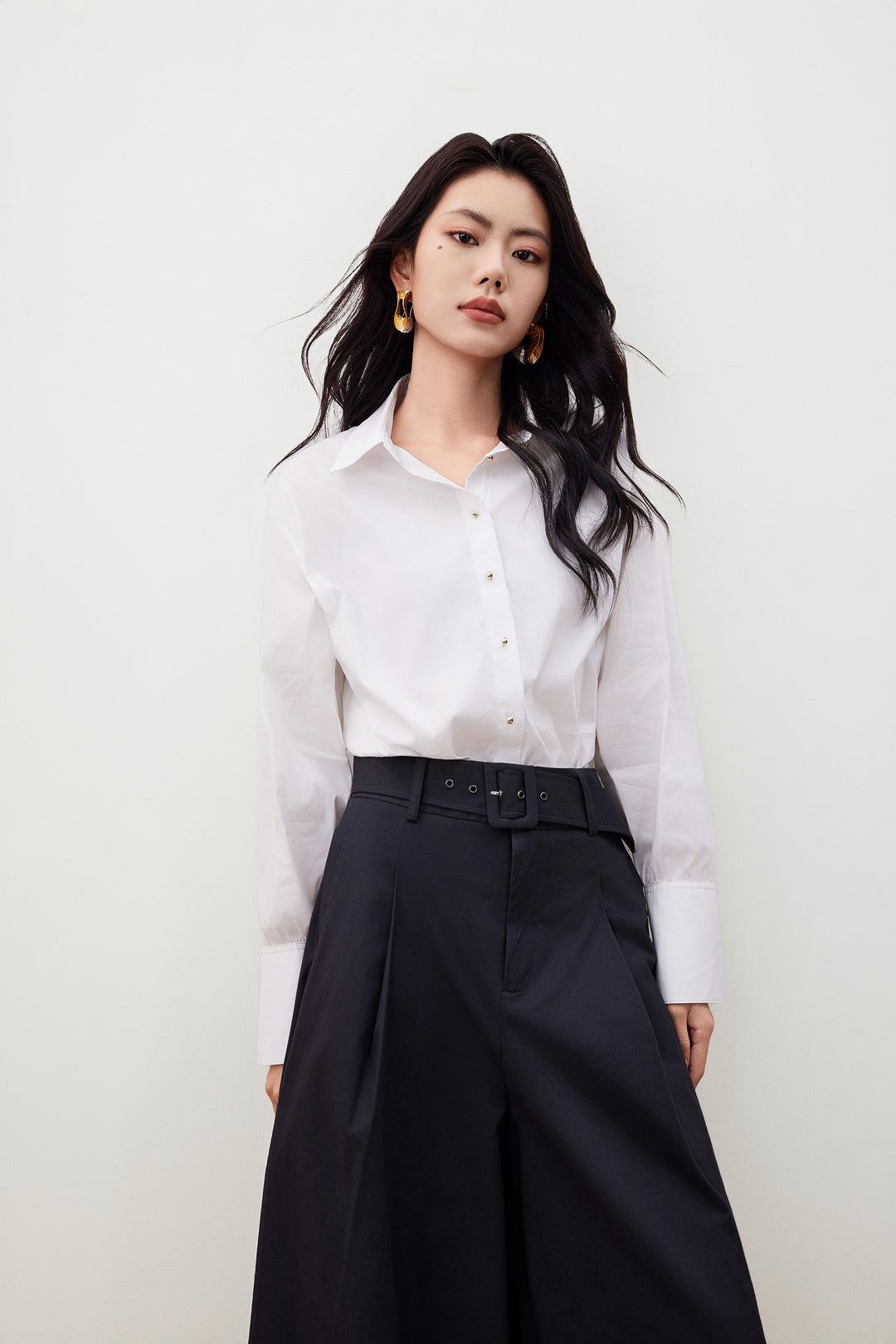 Poplin Tie 翻領休閒恤衫(配領帶)